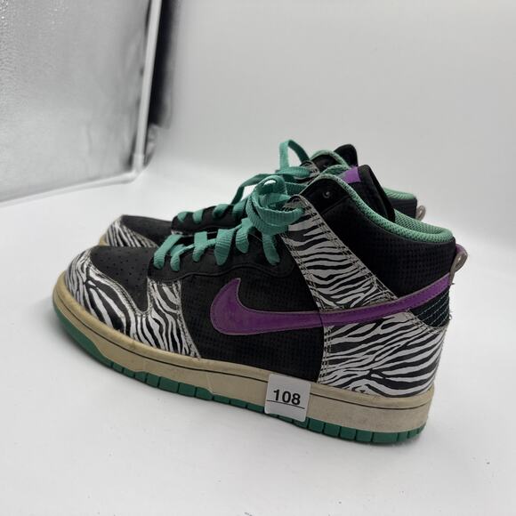 Size 7.5 - Nike Dunk 6.0 Premium High Liquid City Liberty Zebra Sky W Rare - Picture 3 of 7